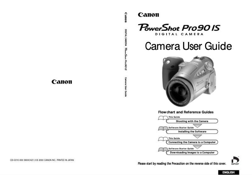 Page 1 de la notice Manuel utilisateur Canon PowerShot Pro90IS