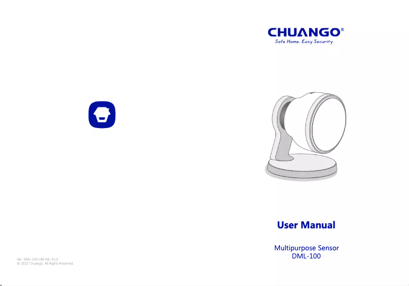 Image de la première page du manuel de l'appareil DML-100