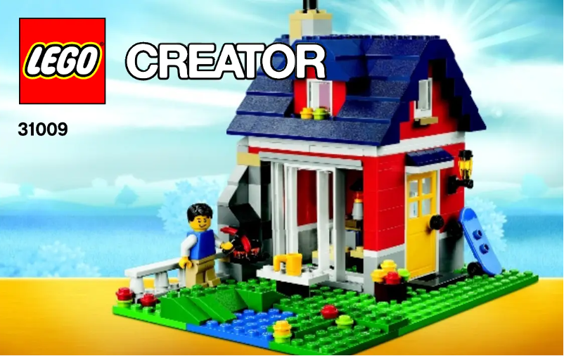 Page 1 de la notice Consignes visuelles Lego Creator 31009