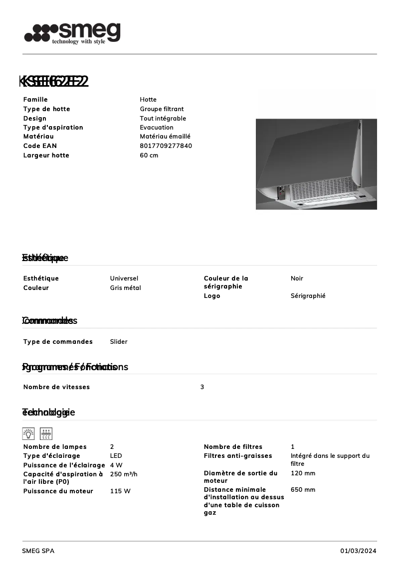 Image de la première page du manuel de l'appareil KSEI62E2