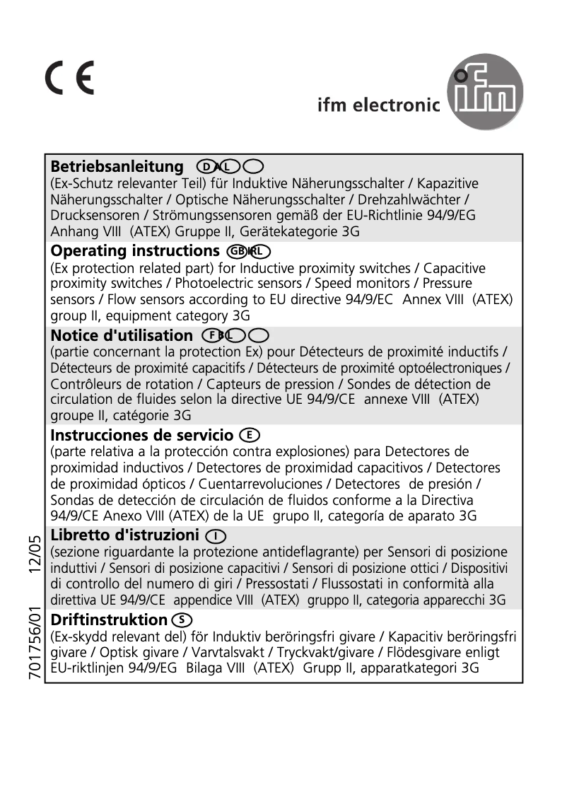 Image de la première page du manuel de l'appareil IFT22A