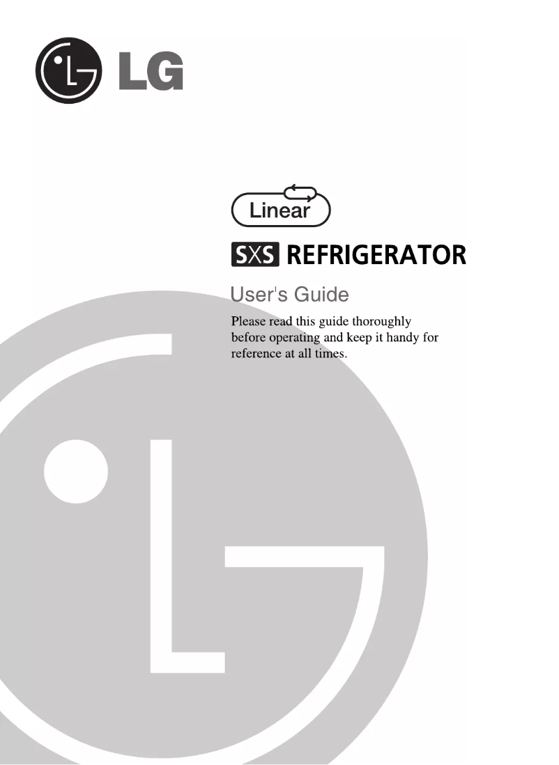 Page n°1 - Manuel utilisateur LG GRP247JHMV