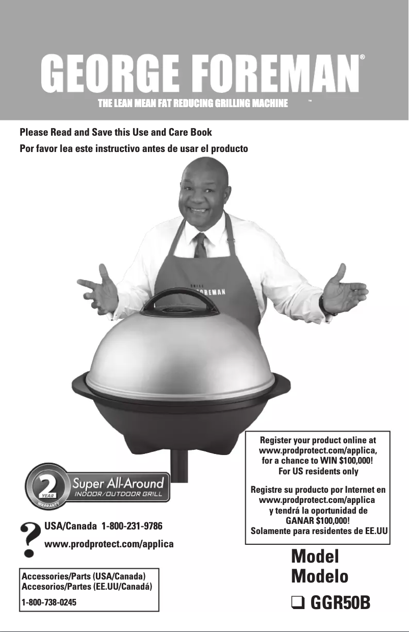 Image de la première page du manuel de l'appareil GGR50B