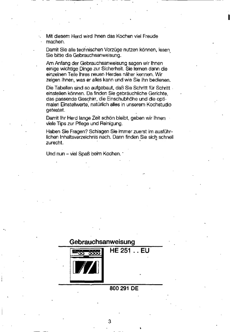 Page 1 de la notice Manuel utilisateur Siemens HE25151