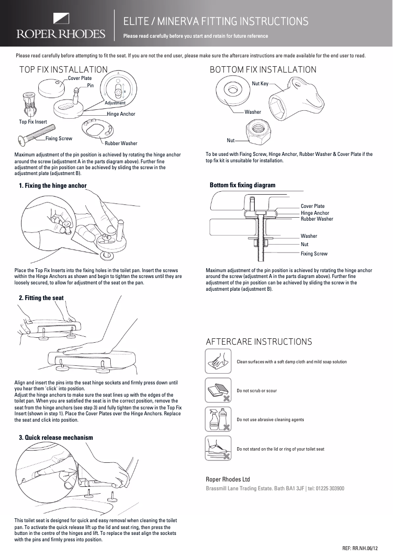 Image de la première page du manuel de l'appareil Elite