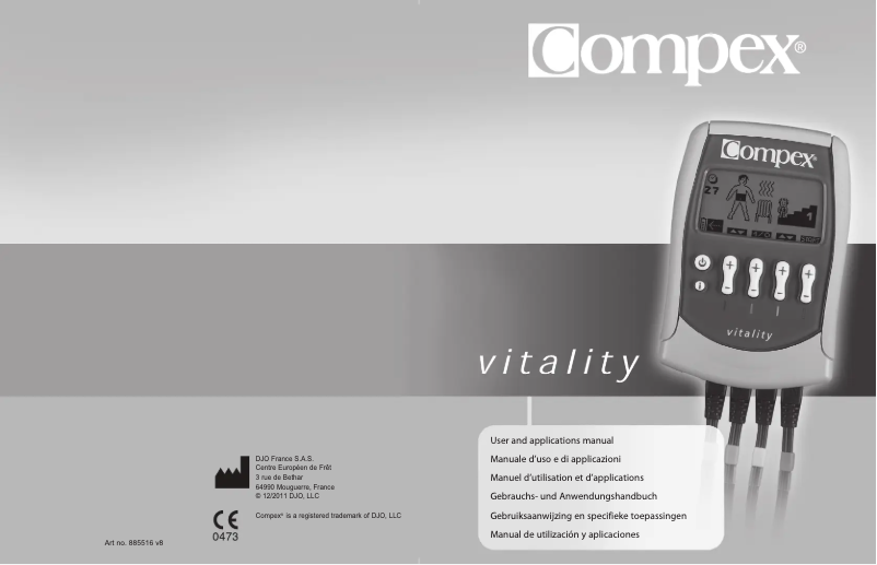 Image de la première page du manuel de l'appareil Vitality