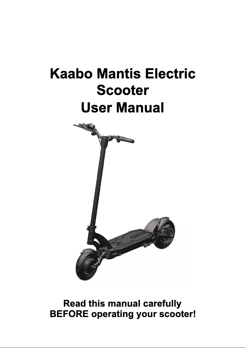 Page n°1 - Manuel utilisateur Kaboo Mantis