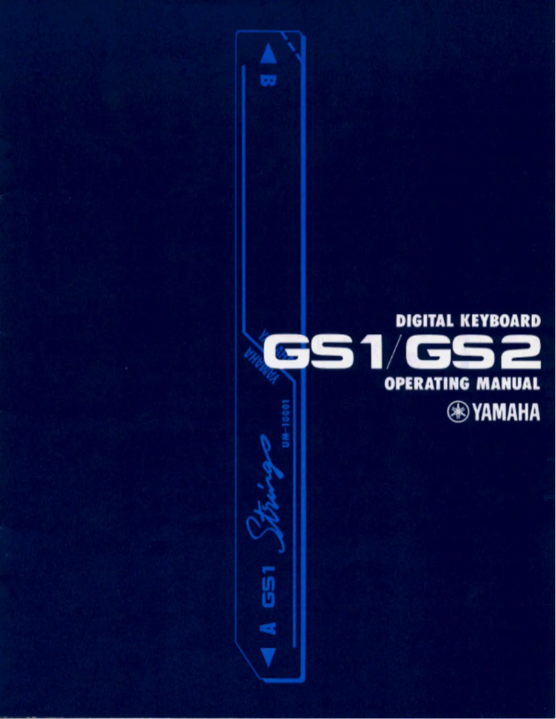 Page n°1 - Manuel utilisateur Yamaha GS1