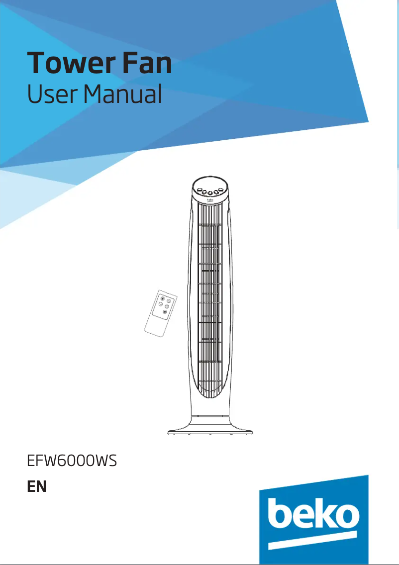 Image de la première page du manuel de l'appareil EFW6000WS