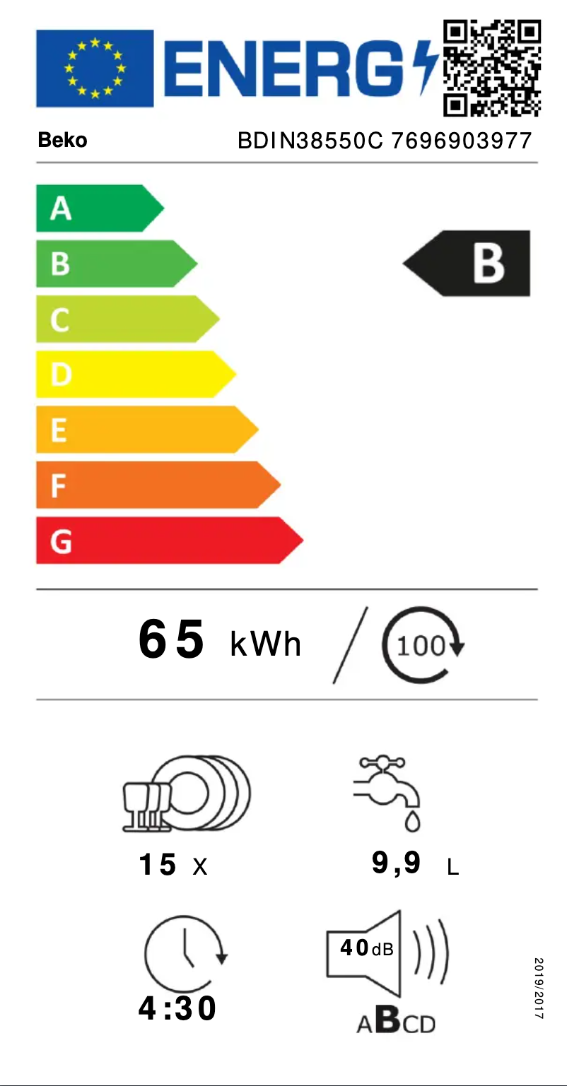 Image de la première page du manuel de l'appareil BDIN38550C
