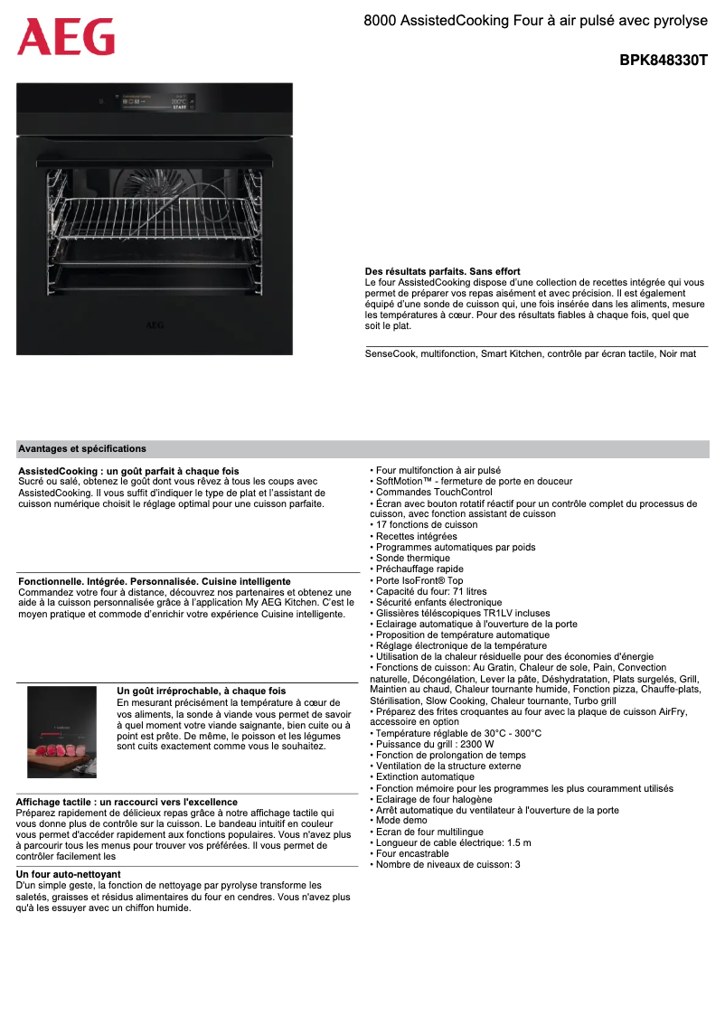 Imagen de la primera página del manual del dispositivo BPK848330T