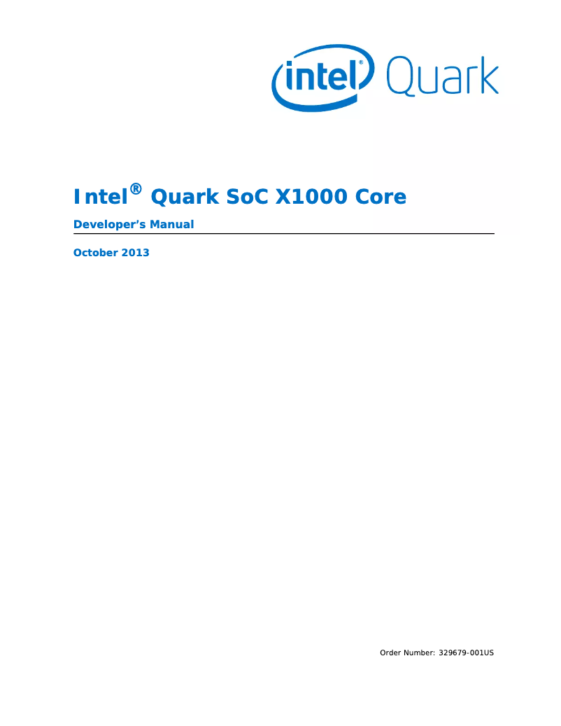 Page n°1 - Manuel utilisateur Intel Galileo Board