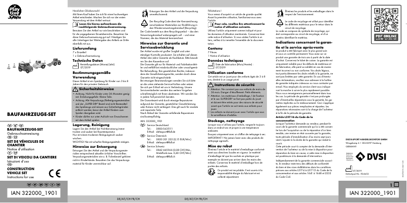 Página 1 del manual Manual de usuario Playtive IAN 322000