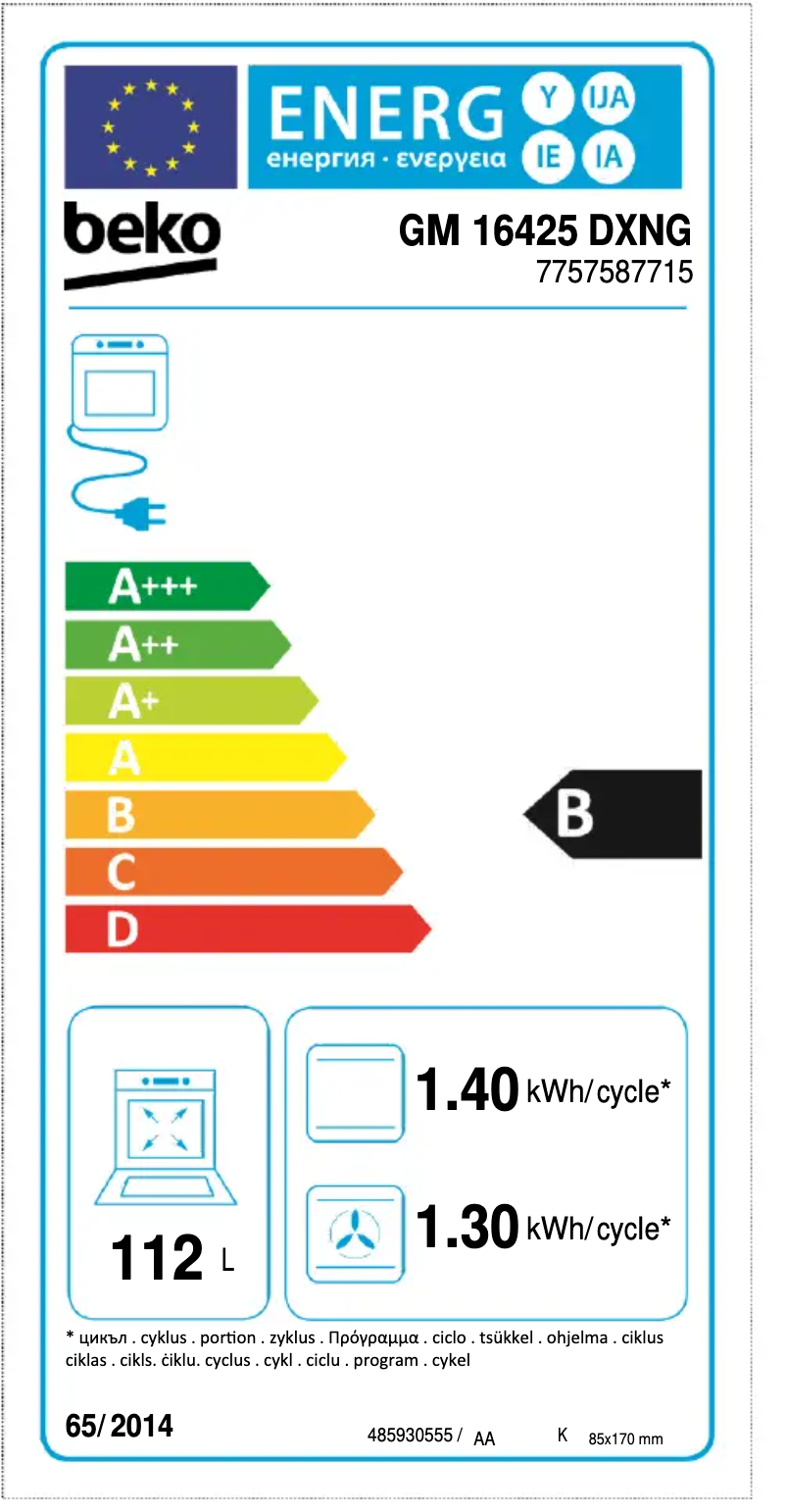 Image de la première page du manuel de l'appareil GM 16425 DXNG