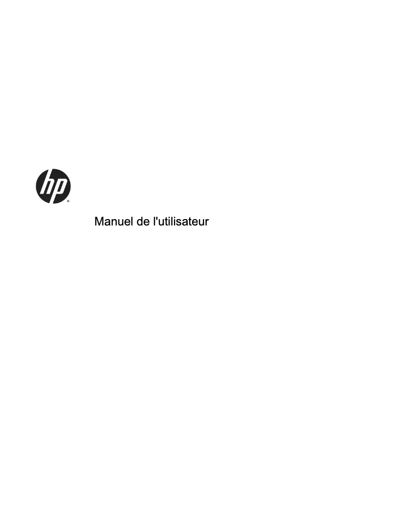 Page 1 de la notice Manuel utilisateur HP Pro x2 612 G1