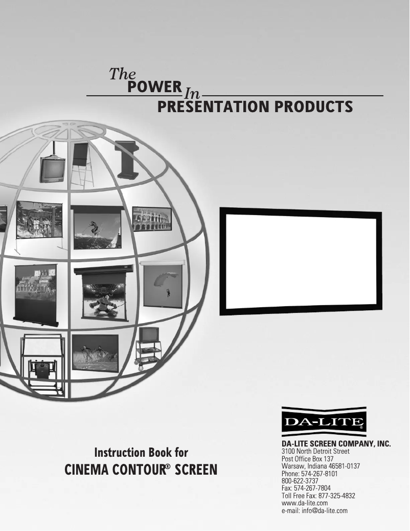 Page 1 de la notice Manuel utilisateur Da-Lite Da-Mat