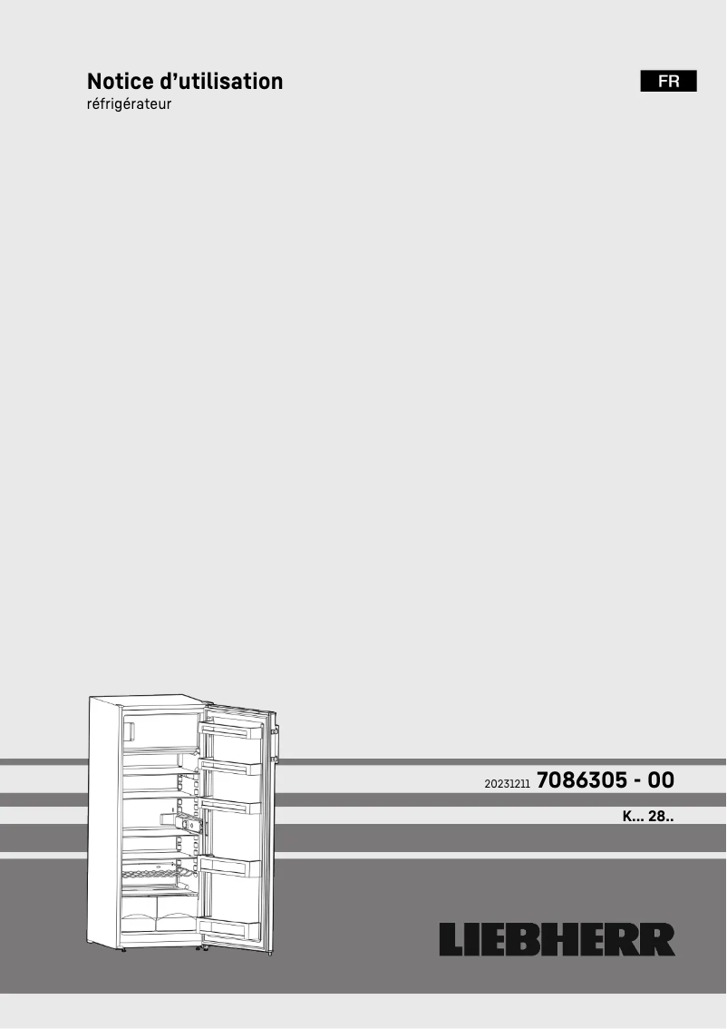 Page n°1 - Manuel utilisateur Liebherr GKPe320-26
