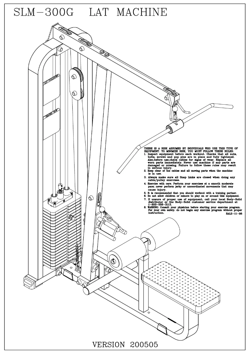 Image de la première page du manuel de l'appareil SLM300G-2