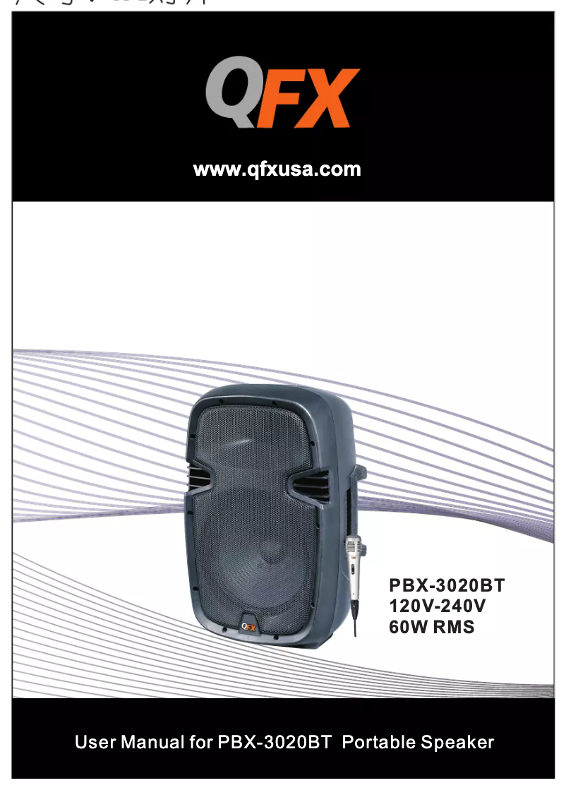 Page 1 de la notice Manuel utilisateur QFX PBX-3020BT