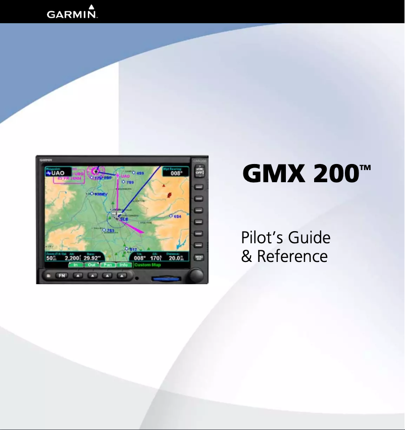 Page 1 de la notice Manuel utilisateur Garmin GMX 200