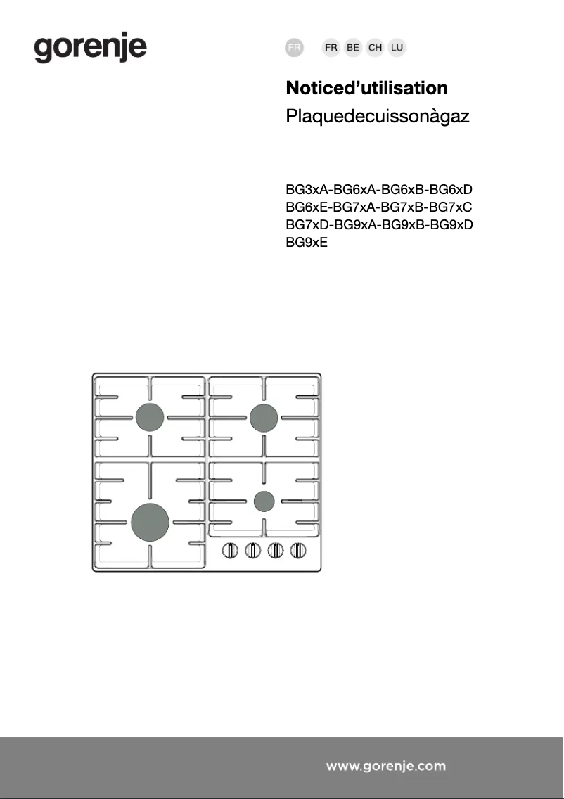Image de la première page du manuel de l'appareil GW951MB