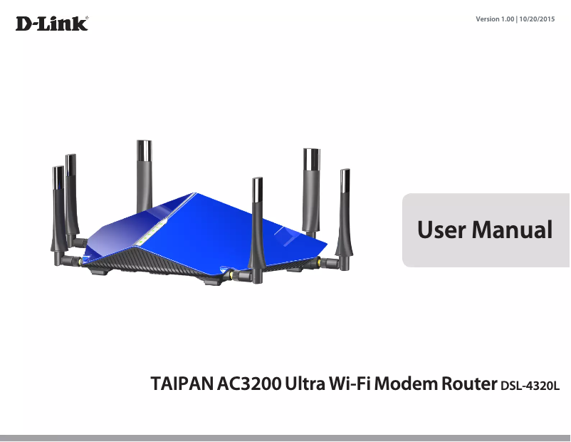 Page n°1 - Manuel utilisateur D-Link DSL-4320L