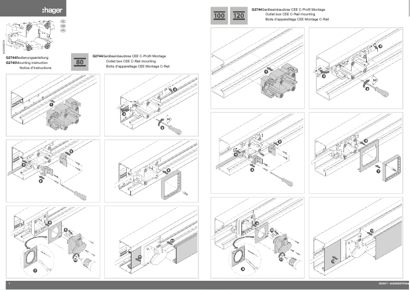 Page n°1 - Guide d'installation Hager G2745