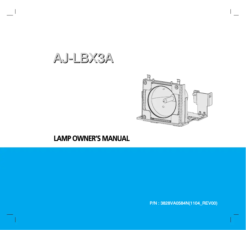 Page 1 de la notice Manuel utilisateur LG AJ-LBX3A