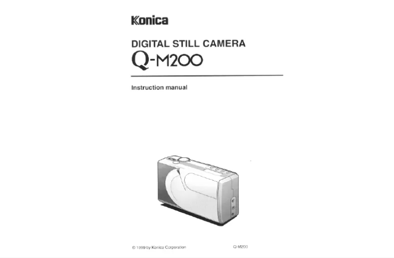 Page 1 de la notice Manuel utilisateur Konica Minolta Q-M200