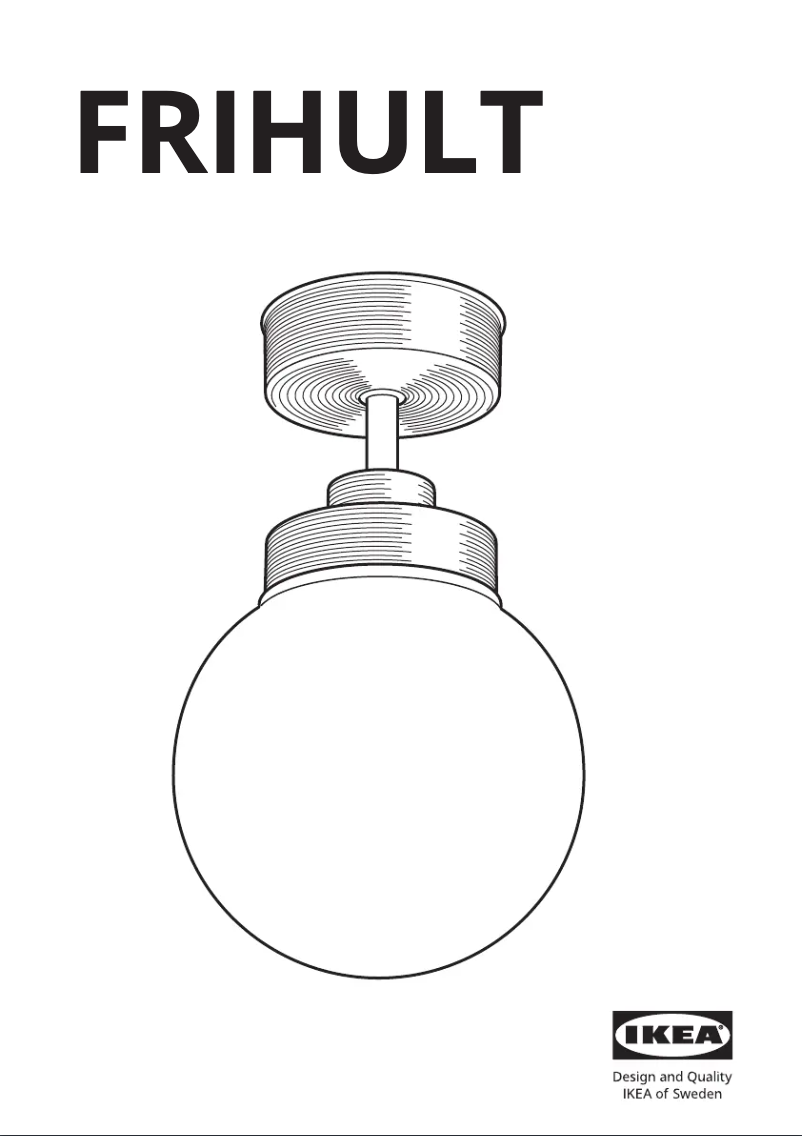 Page 1 de la notice Manuel utilisateur Ikea FRIHULT 704.315.48