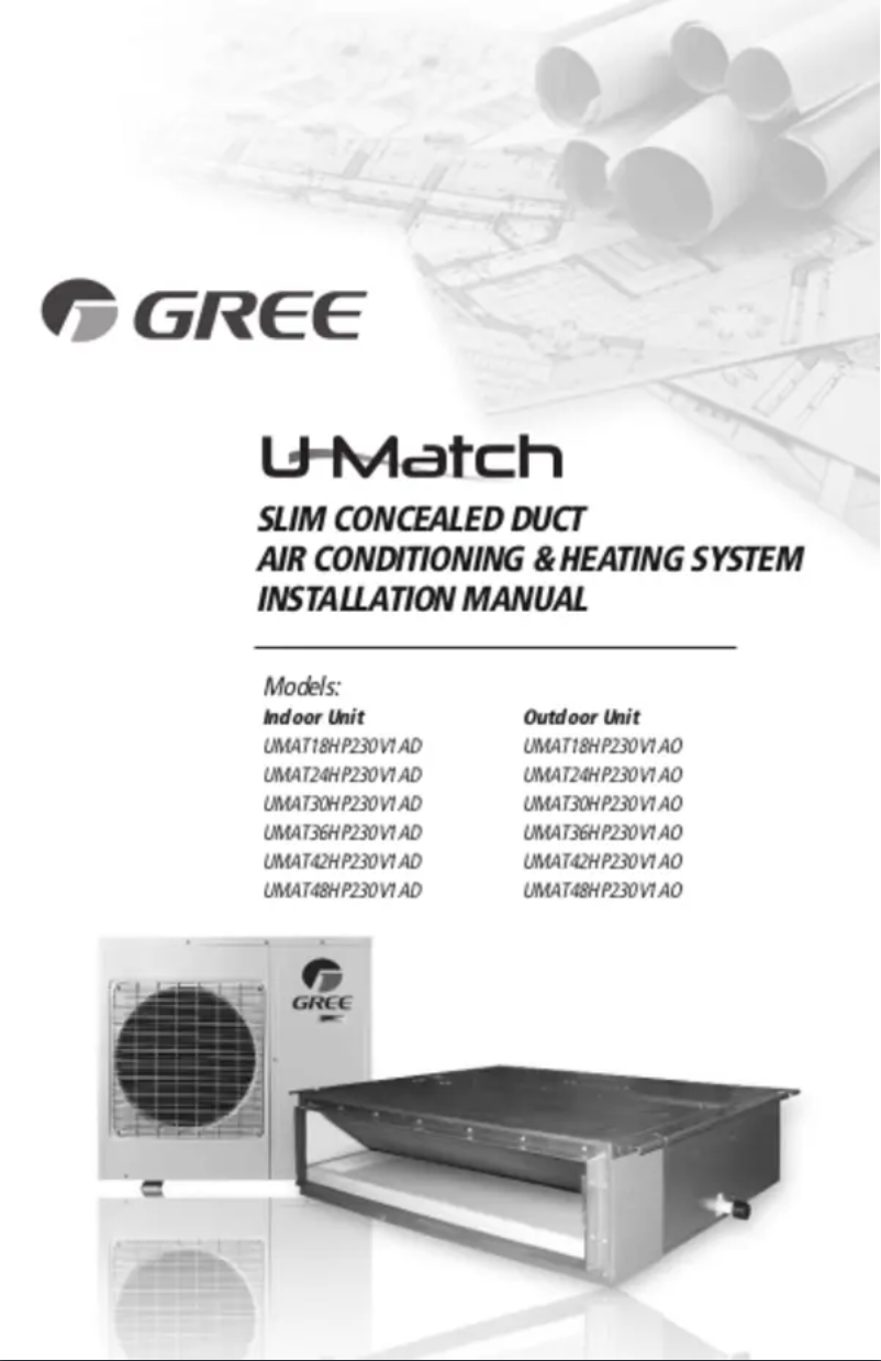 Page 1 de la notice Manuel utilisateur Gree UMAT42HP230V1AO