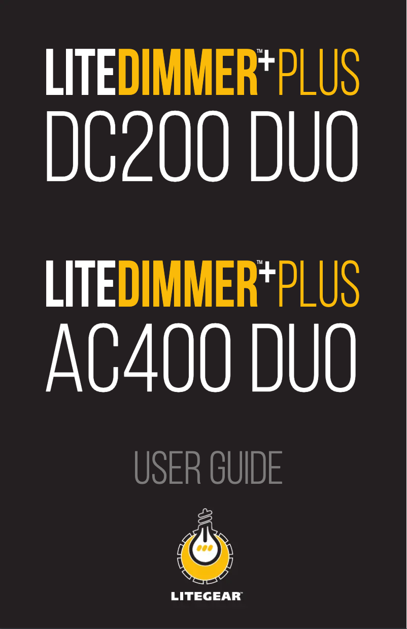 Page n°1 - Manuel utilisateur Litegear LiteMat Plus 8