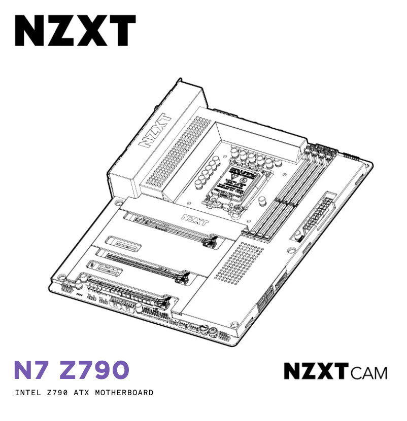Page 1 de la notice Manuel utilisateur NZXT N7 Z790