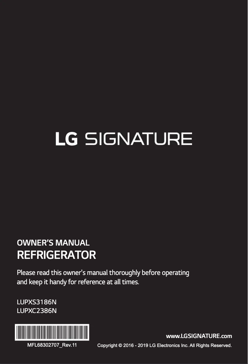 Imagen de la primera página del manual del dispositivo LUPXS3186N