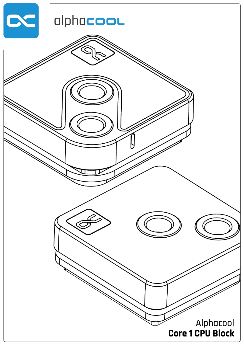 Página 1 del manual Manual de usuario Alphacool Core 1