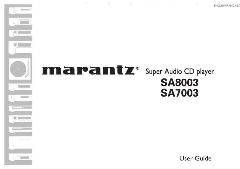 Página 1 del manual Manual de usuario Marantz SA7003SG