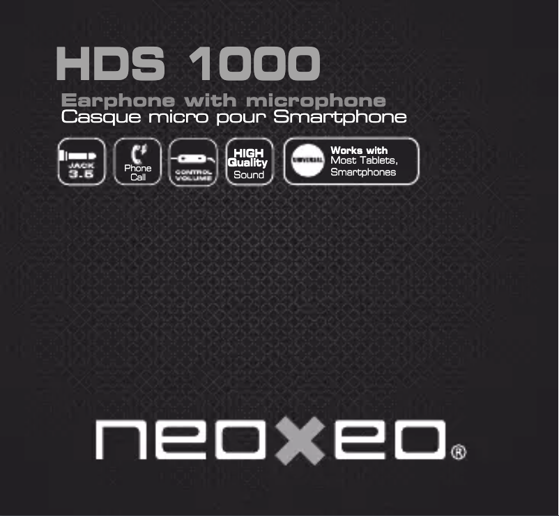 Page n°1 - Manuel utilisateur Neoxeo HDS 1000