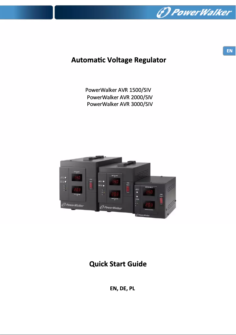 Image de la première page du manuel de l'appareil AVR 1500 SIV FR