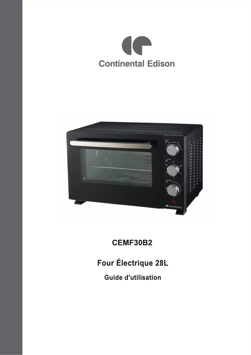 Page 1 de la notice Manuel utilisateur Continental Edison CEMF30B2