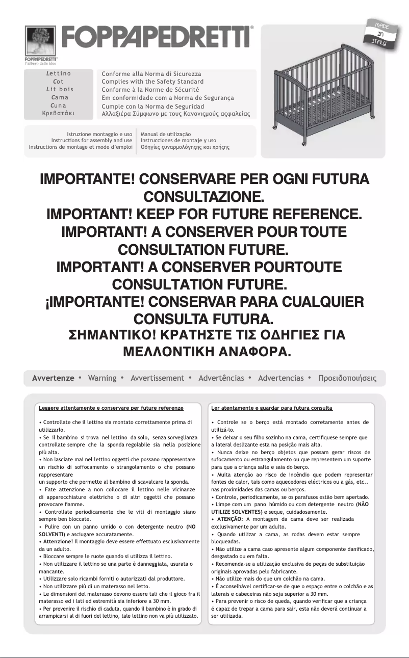 Página 1 del manual Manual de usuario Foppapedretti Raffi