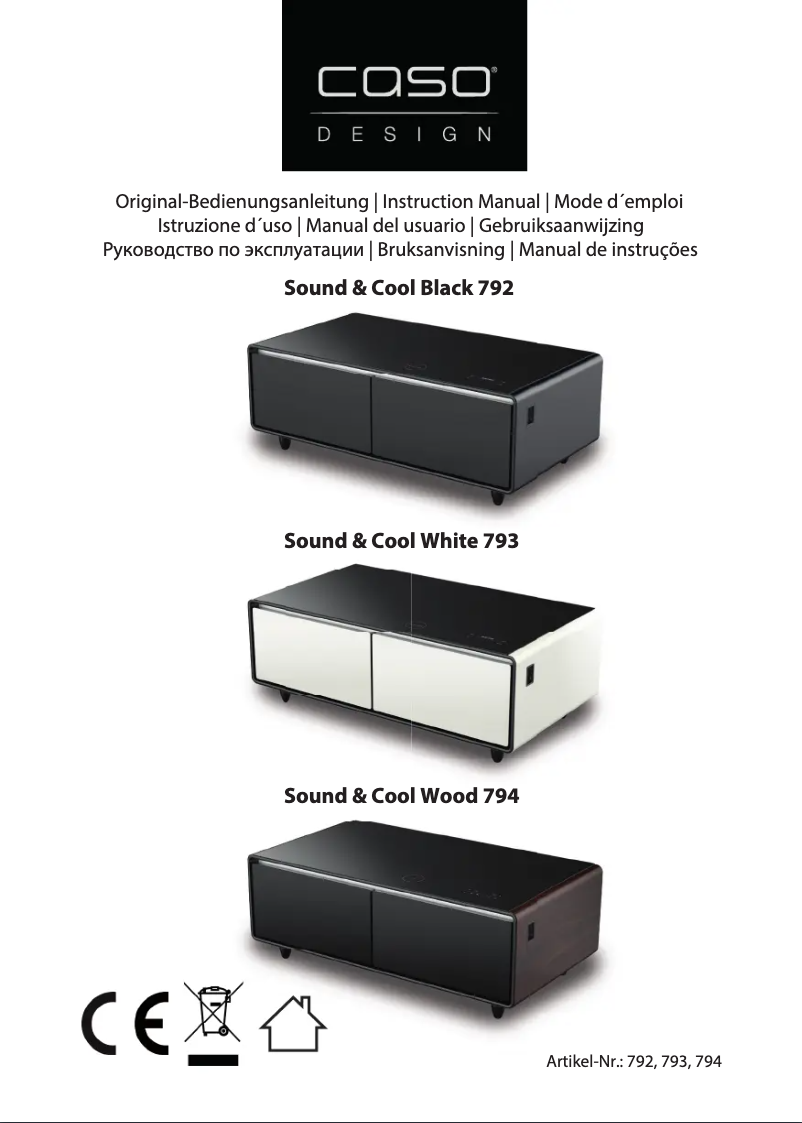 Image de la première page du manuel de l'appareil Sound & Cool 793