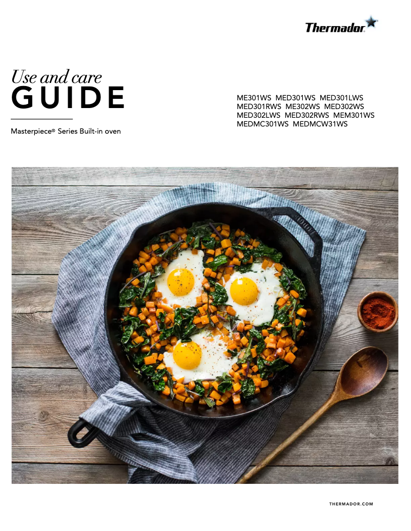 Page 1 de la notice Manuel utilisateur Thermador MED301WS