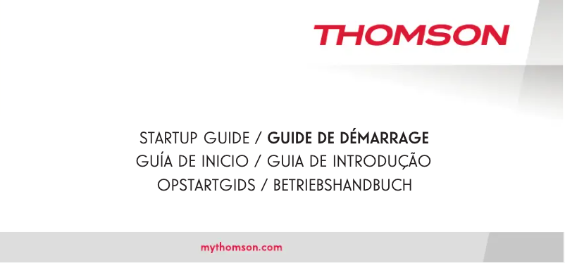 Page n°1 - Manuel utilisateur Thomson T50