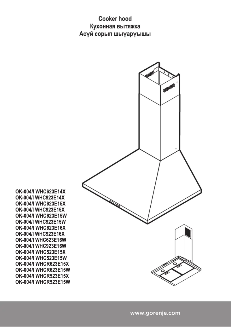 Page n°1 - Mode d'emploi Gorenje WHC623E16W