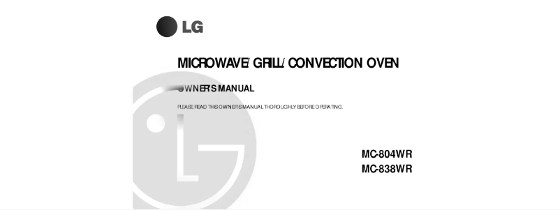 Image de la première page du manuel de l'appareil MC-804WR