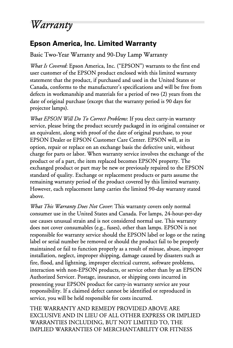 Image de la première page du manuel de l'appareil PowerLite 7850pNL