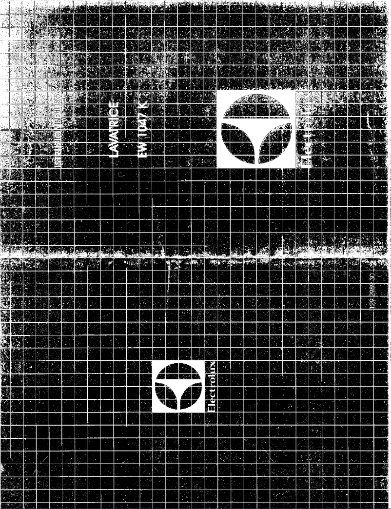 Page 1 de la notice Manuel utilisateur Electrolux EW 1047K