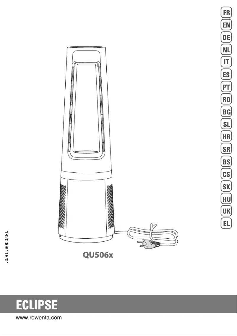 Page n°1 - Manuel utilisateur Rowenta Eclipse QU5060