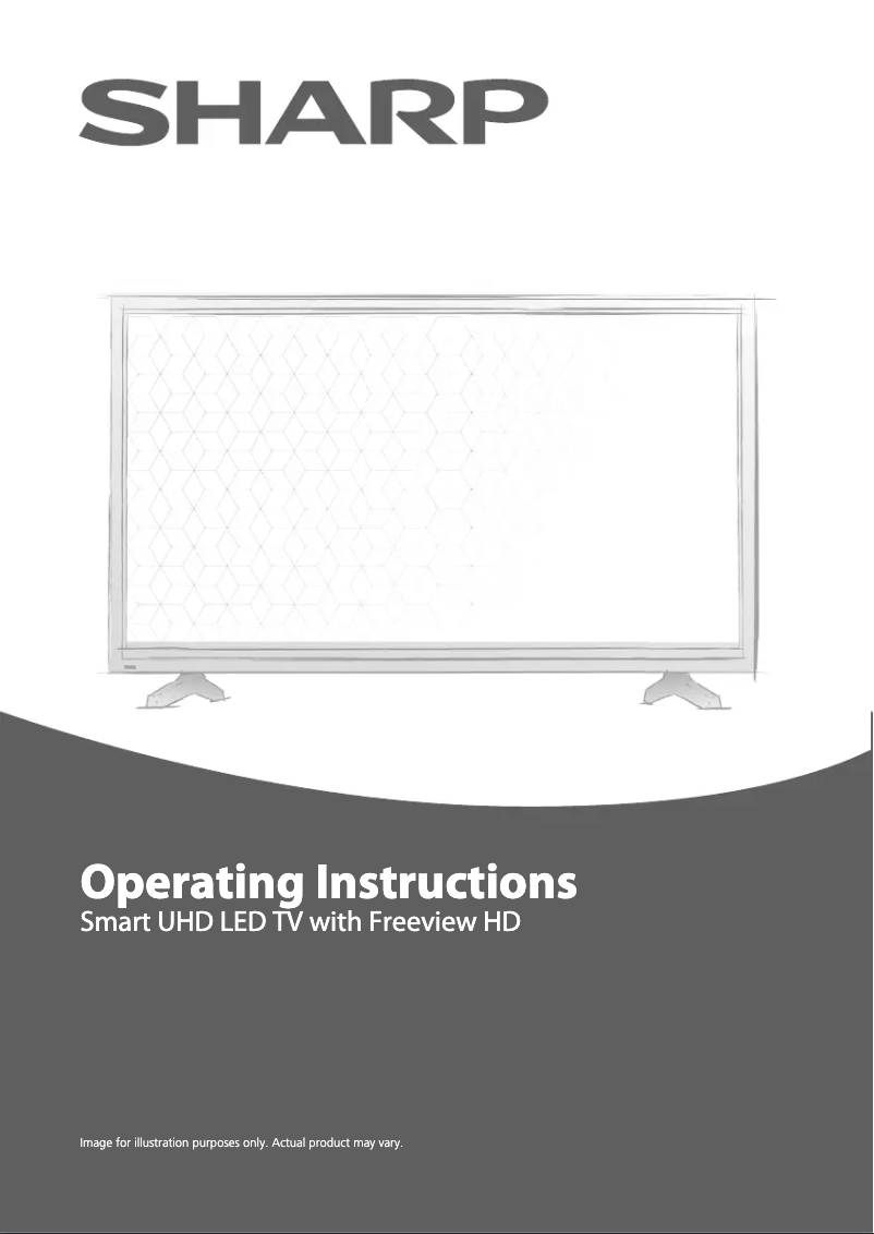 Page 1 de la notice Manuel utilisateur Sharp LC-55UI7552K