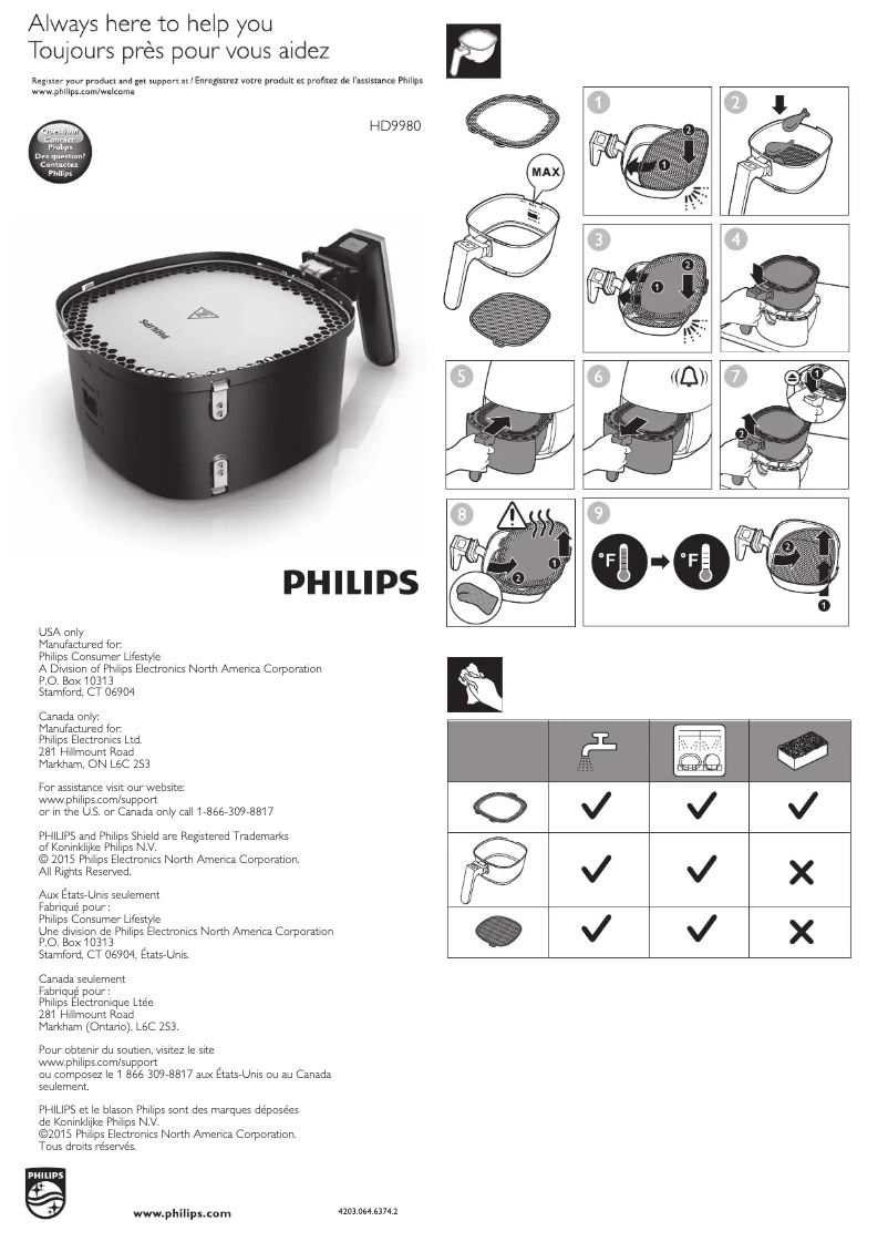 Página 1 del manual Manual de usuario Philips Viva Collection HD9980